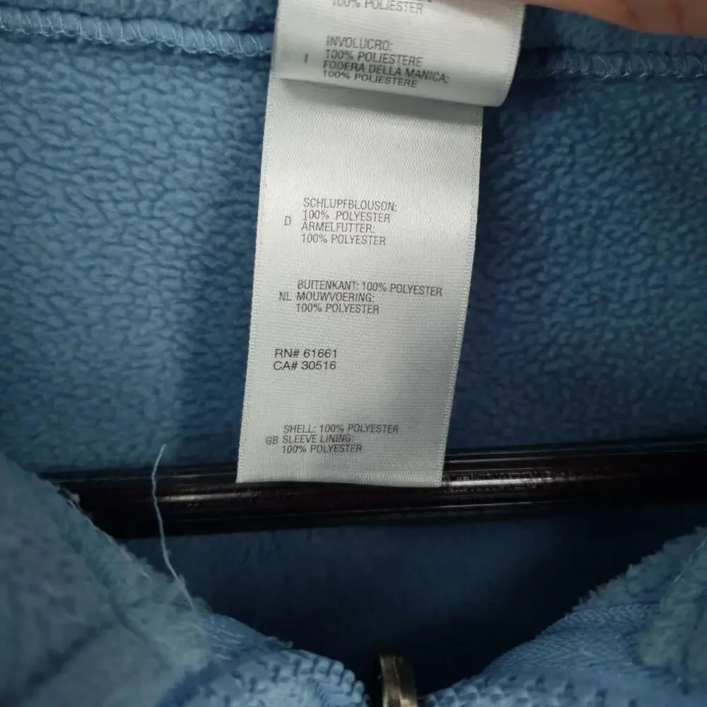 The North Face Fleece‎ Jacket Girls Size Large Blue Full Zip